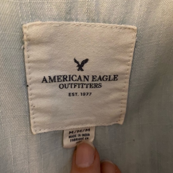American Eagle Light Denim Button Up Vest - Picture 2 of 3